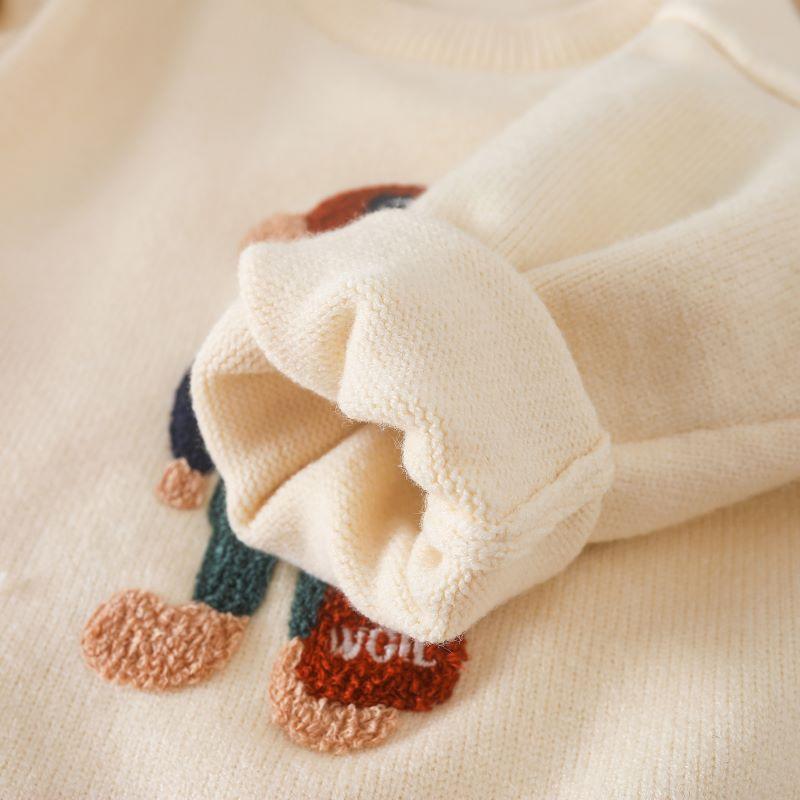 Kinder Pullover Frühling Winter Herbst Kleine Mädchen Kleidung Baby Outwear Pullover Kinder Cartoon Muster Bequeme Weihnachten Pullover