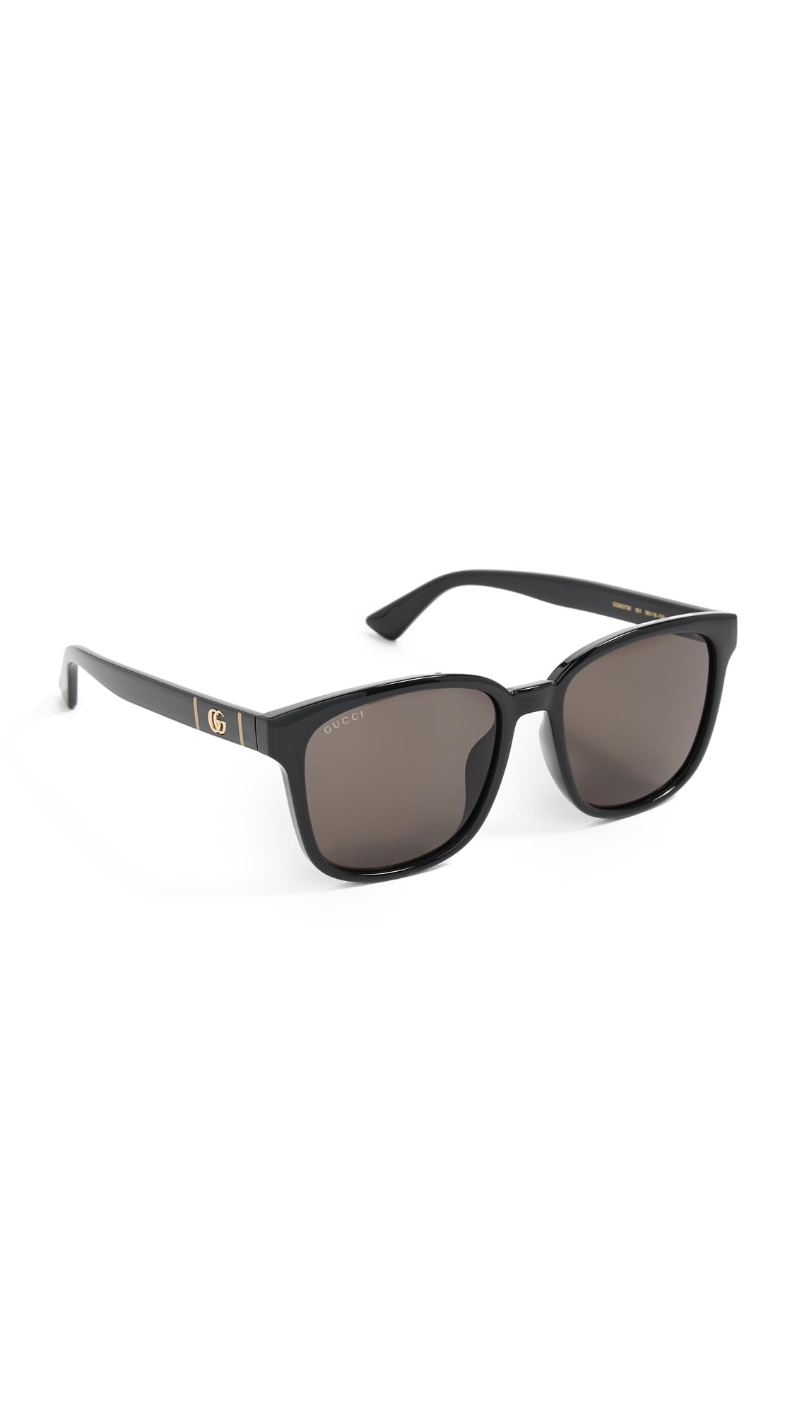 Азиатские GG0637SK [Gucci] Мужские Солнцезащитные Очки, Посадка, 001, Черный/Серый