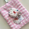 Cute Cartoon Doodle Bow KT Cat AirPods 4 Case Compatible with AirPod 3 Apple Pro Earphone Cover