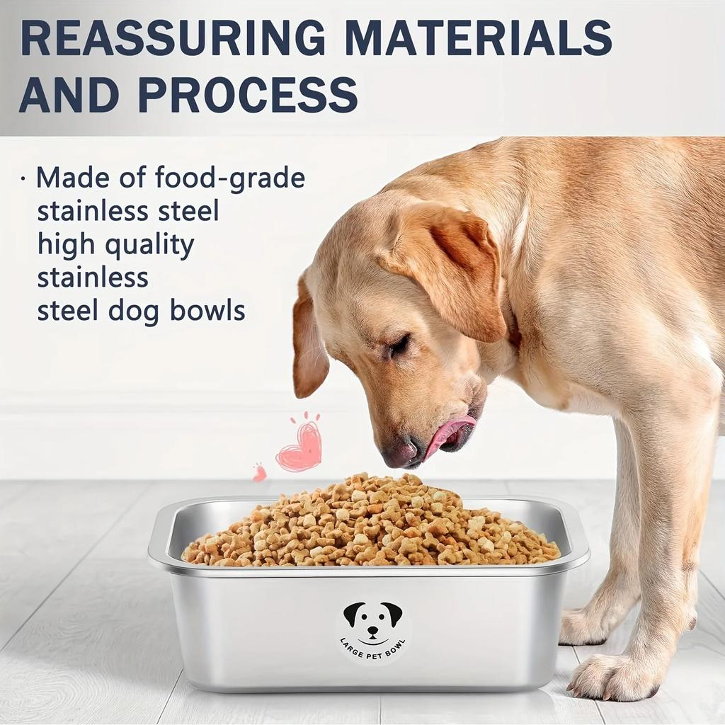 Stainless Steel Pet Girls, Dog Litter, Puppy Food Dish, Silver Feeder, Pet Water Bowl