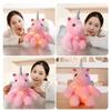 25cm Simulated Luminous Unicorn Plush Toy Filled with Plush Toys, Figurine Dolls, Cartoon Anime Cute Gifts, Children's Fun Dolls