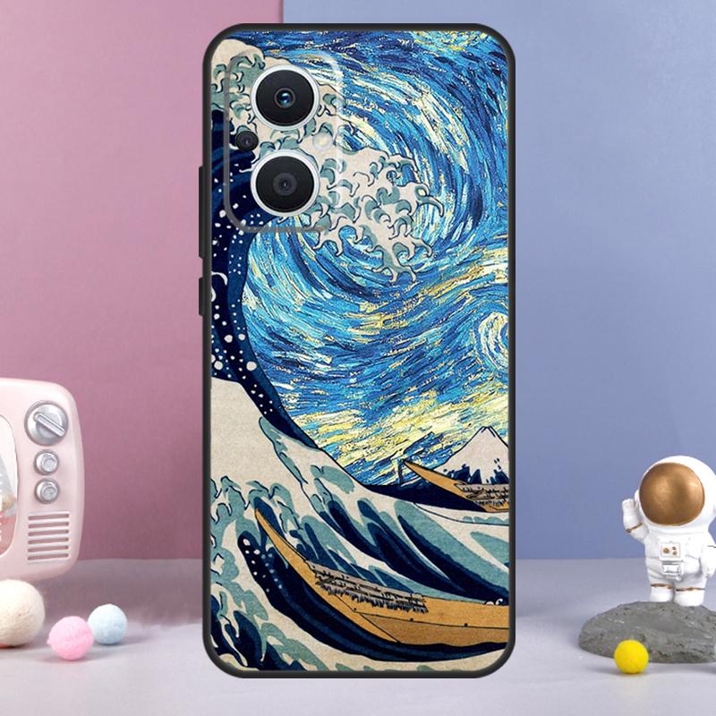 Peintures Nuit étoilée Van Gogh Coque Pour OPPO Reno 13 F 11F 12F 14F 10 11 12 14 Pro 7 8 Lite OPPO Find X6 X5 X8 X9 Pro Coque