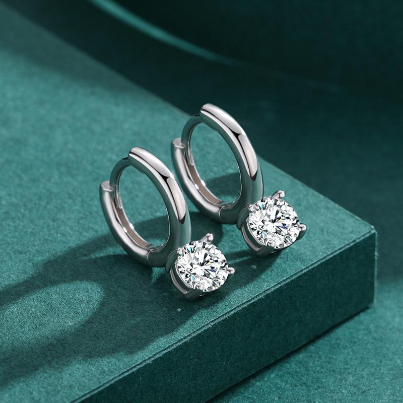 MODIAN 925 Sterling Silber Funkelnde Zirkonia Creolen Für Frauen Original Luxus Marke Edlen Schmuck Engagement Geschenke