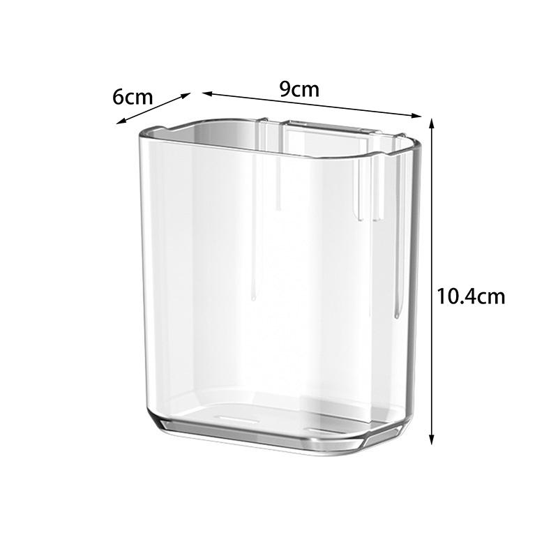 Wandmontierter Zahnbürstenhalter, Klebender Badezimmer-Aufbewahrungsorganizer ohne Bohren, Küchen-Badezimmer-Organizer und Aufbewahrung