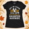 Halloween Shirt for Haunted Hayride Nights with Ghosts