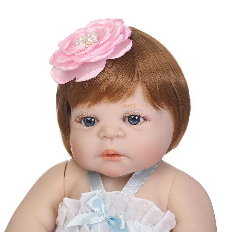 Soft Silicone Simulation Reborn Baby Dolls Artificial Infant Companion Doll