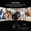 C1 Mini Camera Feature Night Viewing and Easy Installation Stand for Security Monitoring Home or Work Black