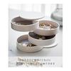 [Introduced On Hirunandesu] Yamazaki Jitsugyo (Yamazaki) Accessory Tray 4 Tiers White Approx. W10 X D10 X H10cm Tower with Lid Accessory Case