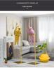 European Creative Parrot Resin TV Cabinet Ornament with Copper for Living Room Decor