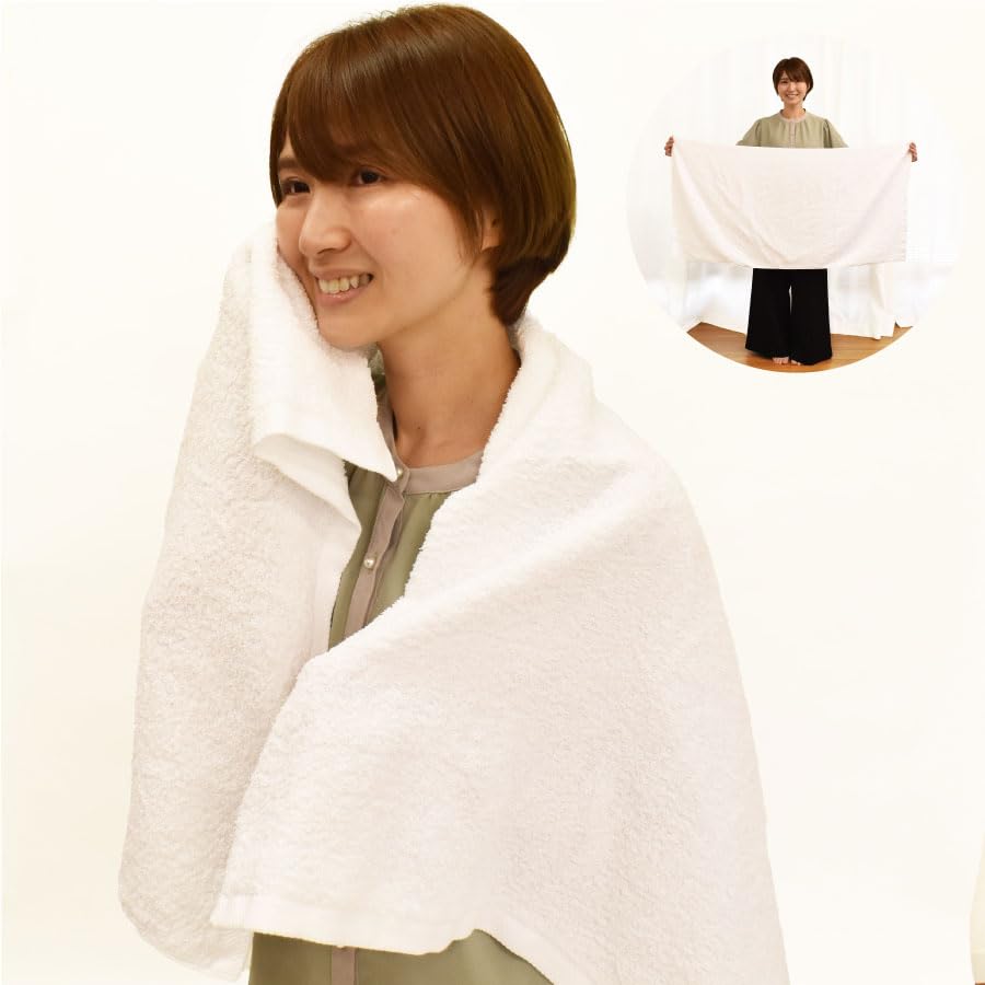 Senshu Towel Bath Towels, Set of 3, Made in Japan, 60 x 120cm