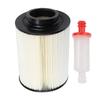 Brandneu Einfach zu installieren Luft-Kraftstofffilter-Set Autozubehör Für Polaris Für RZR Kunststoff-Ersatz Weiß+Schwarz