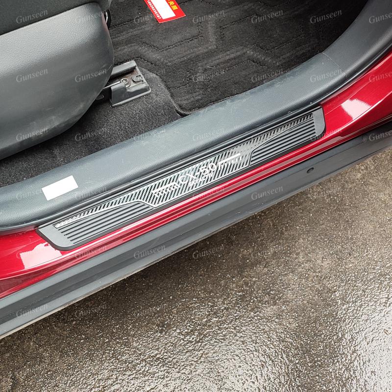 For Mazda CX50  Car Accessories Door Sill Protector Auto Threshold Scuff Plate Stickers Steel Pedal Trim Styling  2024