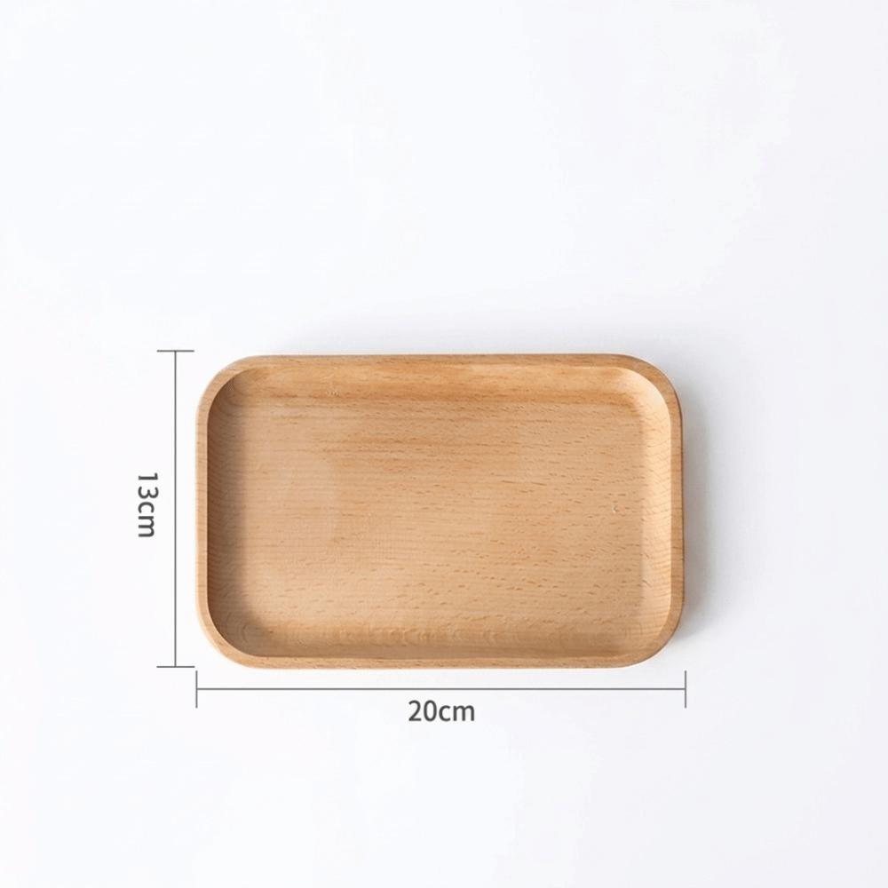 Flat Smooth Serving Tray Regular Rectangular Storage Tray Household Drink Tray Fruit SnackLayout