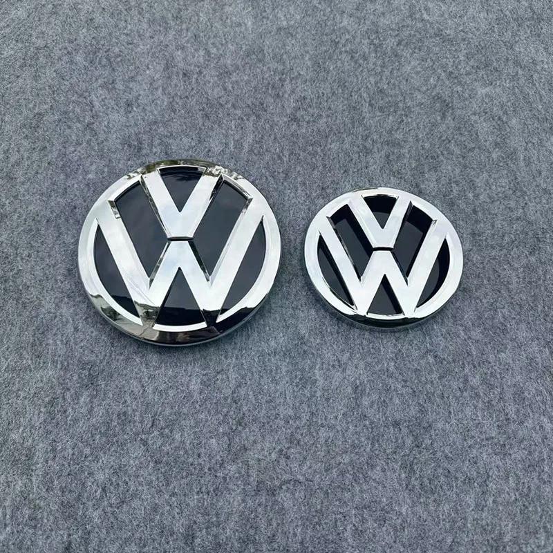 GJWPC1 2026 Hot Emblems For VW Volkswagen Jetta MK5 Golf Replacement 138mm 110mm Car Front Grille Badge Rear Trunk Emblem Lid Logo For