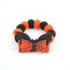 Halloween Pumpkin Pet Collar Funny Elastic Rope with Pompom Adjustable Kitten Dog Cat Collar for Halloween Personalized Accessor
