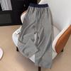 Ta Chi Women's Linen Blend Plaid Drawstring Casual Pants