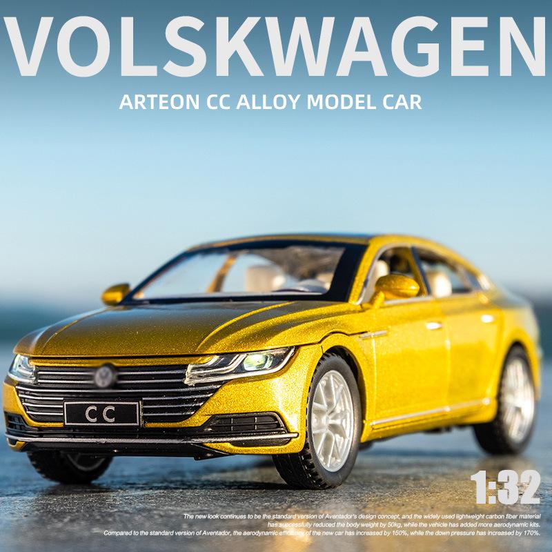 W001:32 Volkswagen CC Alloy Car Model Diecasts & Toy Vehicles Metal Toy Car Model Car Central Control Ornaments Toys Kids Birthday