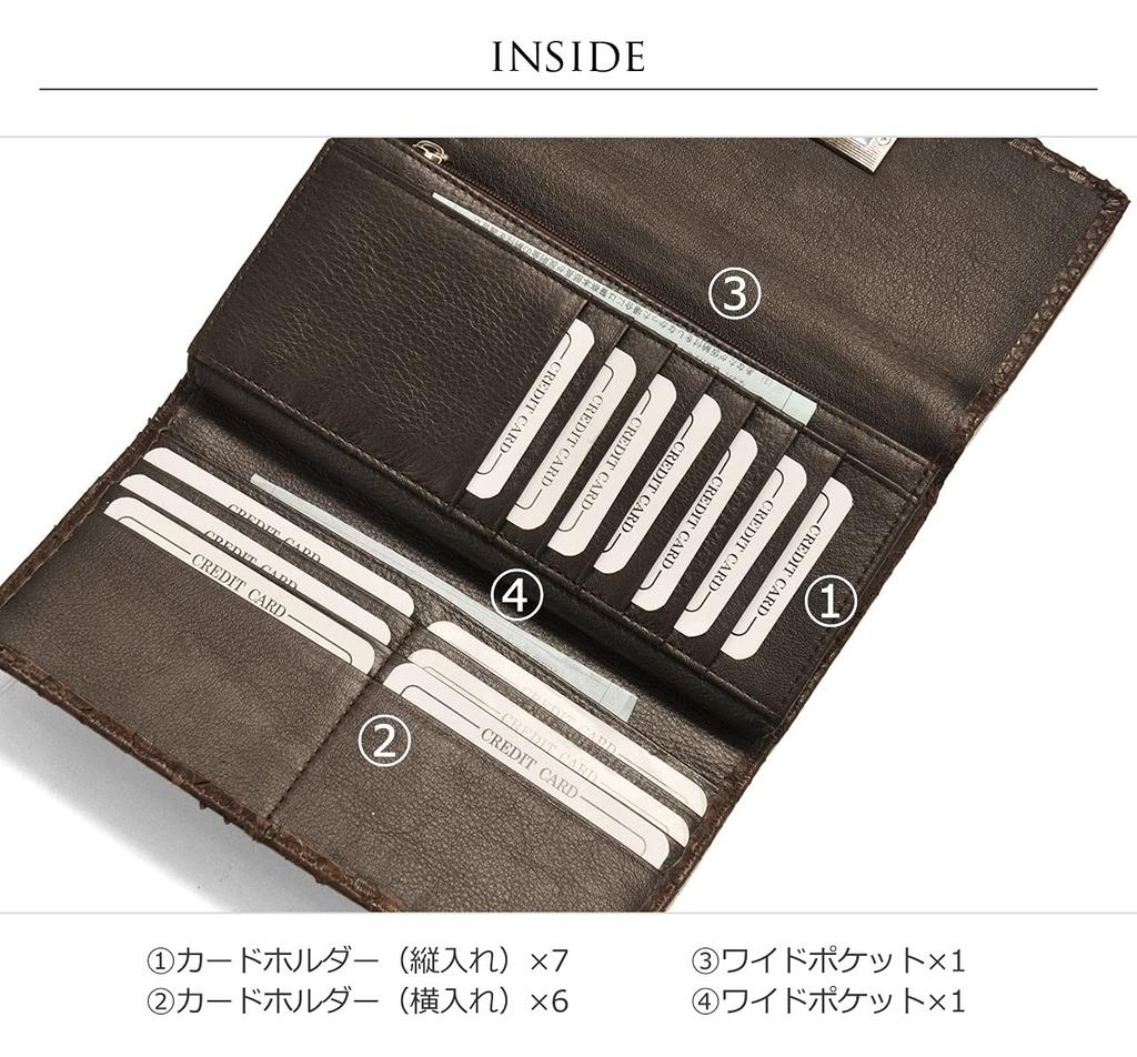 Long Wallet Wallet Python Leather Genuine Leather Belt Violet [Sankyo Shokai] Women's Design