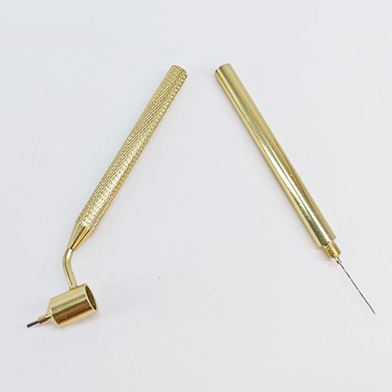 Fine Line Paint Pen Fluid Ink Applicator Pen Metal Slanting Tip Fine Line Pen Paint Applicator Pen for Rock Chips Car Scratch Repair Retouching