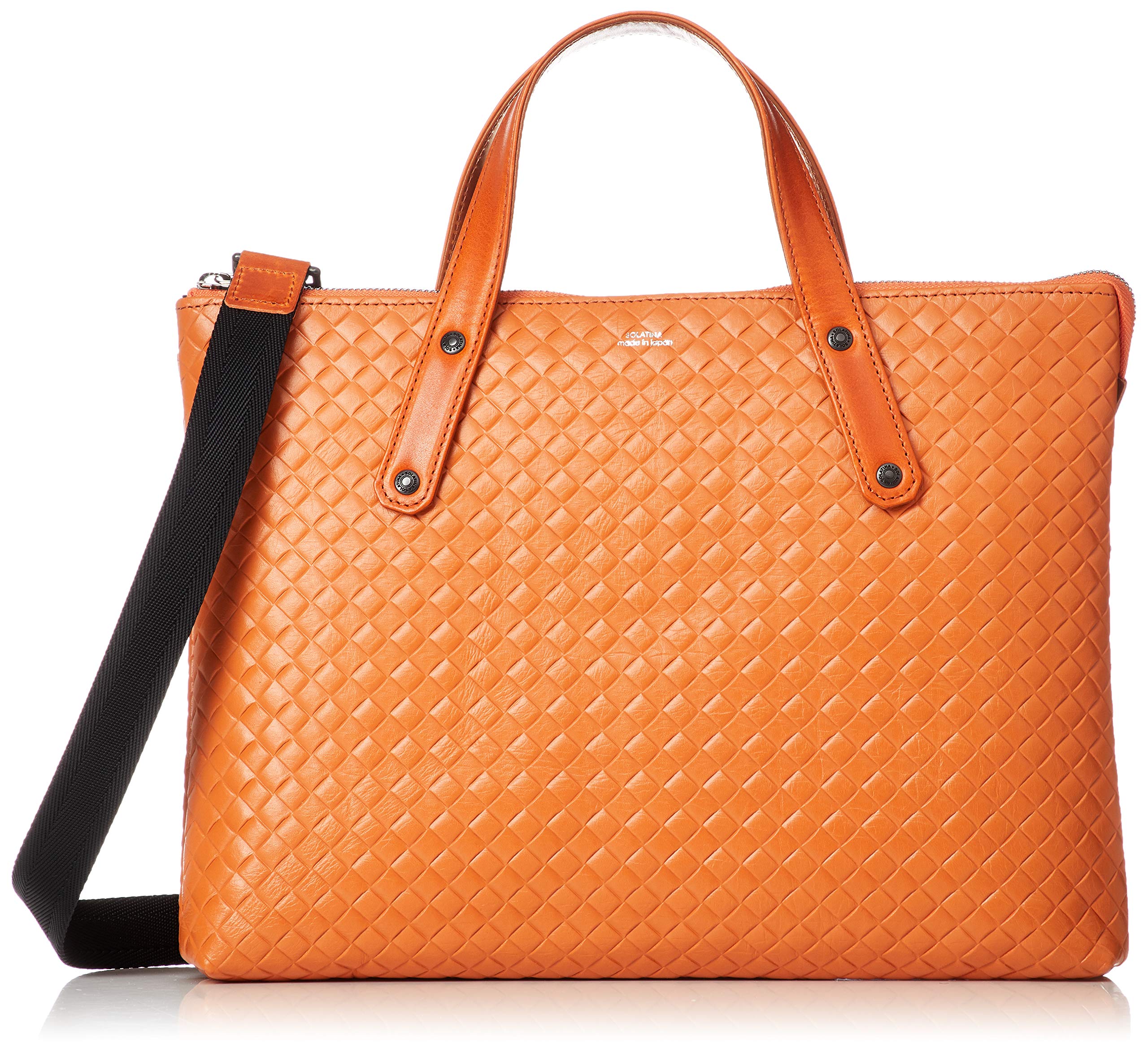 

Soratina Mesh Embossed A4 Orange Thin-Gusset Briefcase, Size, 2-Way, Waterproof, помаранчевий