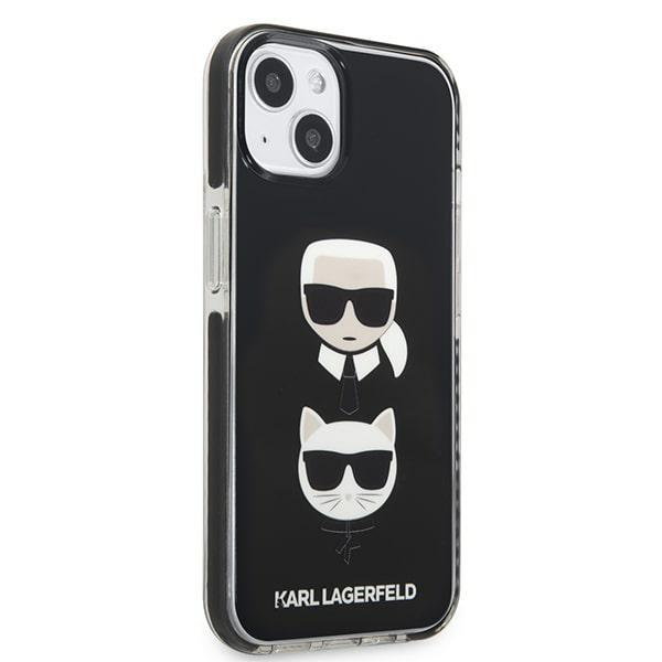Etui do iPhone 13 mini Karl Lagerfeld Karl&Choupette Head Czarne