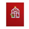 Stylish 3D Popup Paper Card Bright 3D Flower House Popup Card Elegant Moving Gift for Friend and Family
