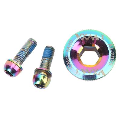 Crank Screw Aluminum Alloy Colorful Electroplating Appearance CNC Process for M20 Road Bike BB