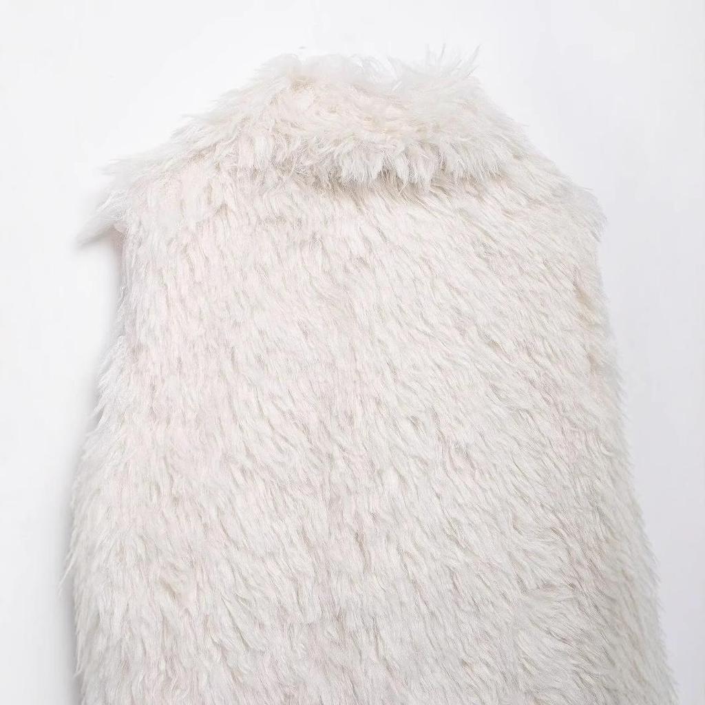 2024 Herbst/Winter Damen Kunstfell Ärmellose Weste - Europäischer & Amerikanischer Stil