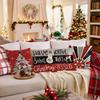 Christmas Pillow Cover for Home Sofa Atmosphere Printed Pillow Cover Christmas Cushion Cover New Style