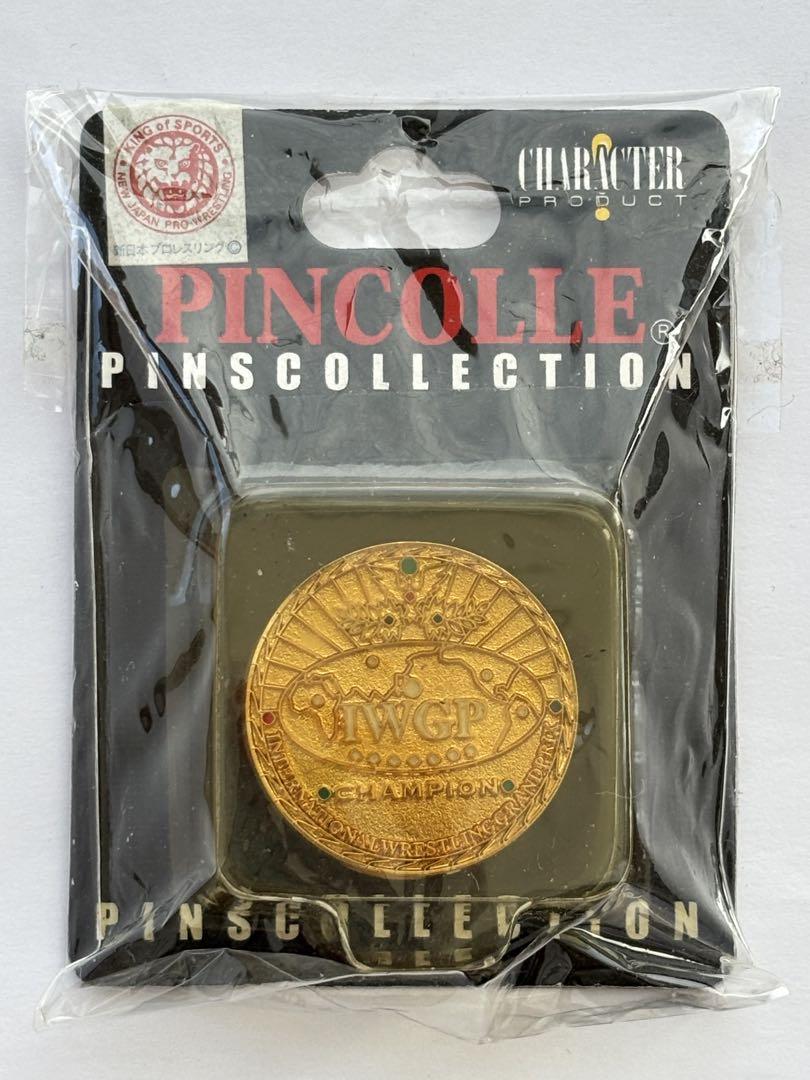 

[USED] IWGP Heavyweight Championship Belt Pin Badge New Japan Pro-Wrestling