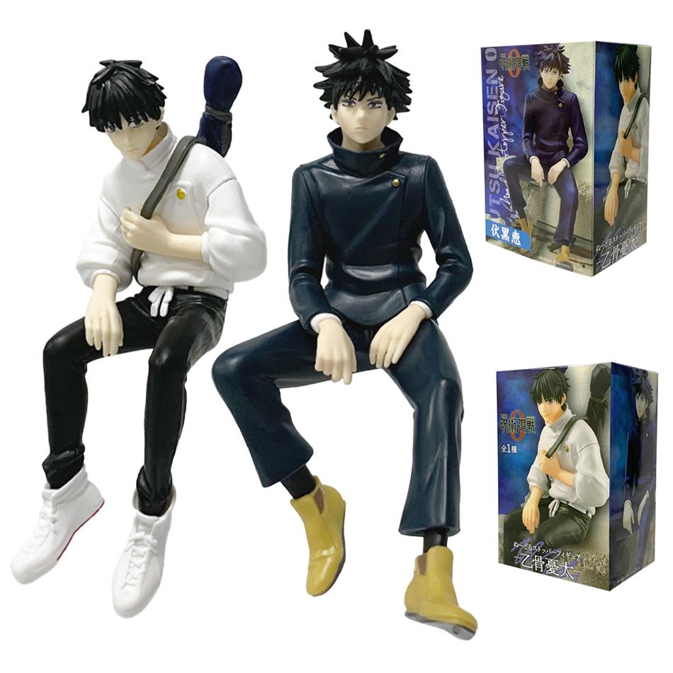 Neu 2 Stile Jujutsu Kaisen Sitzende Geto Suguru Satoru Gojo Figur Anime Cool Desktop Ornamente Puppen Sammlung Modell Geschenke