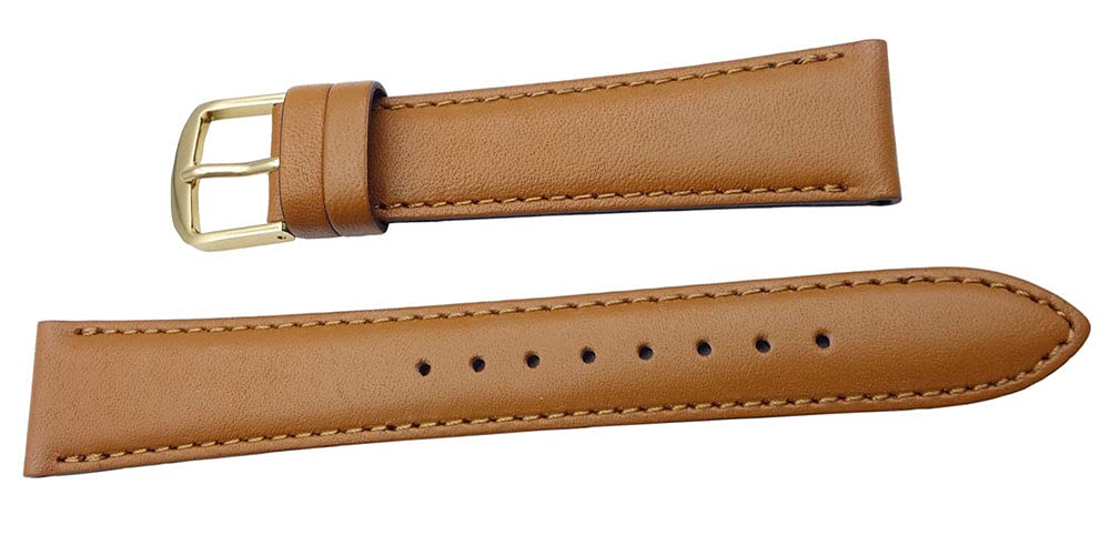 Seiko Replacement Smooth Cowhide Leather with DX69 Watches (Genuine) Strap, Water-Repellent Stitching, [] Men's & Women's