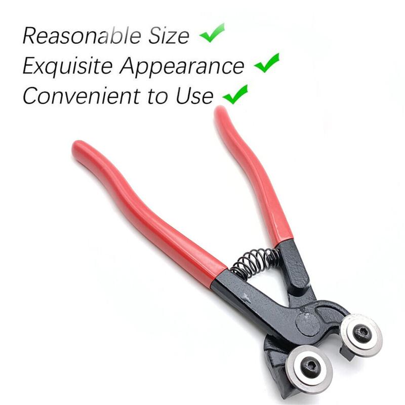 Řezačka na dlaždice, kleště na dlaždice s gumovou rukojetí, tělo z vysoce uhlíkové oceli, jedinečná upínací hlava, pohodlné