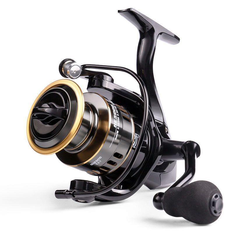 All-Metal Long-Casting Spinning Fishing Reel with Metal Handle and Slanted Line Opening for Genuine Micro-Lure Rods.