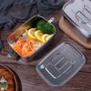 304 Stainless Steel Stainless Steel Lunch Box Split Grid Portable Food Container Work
