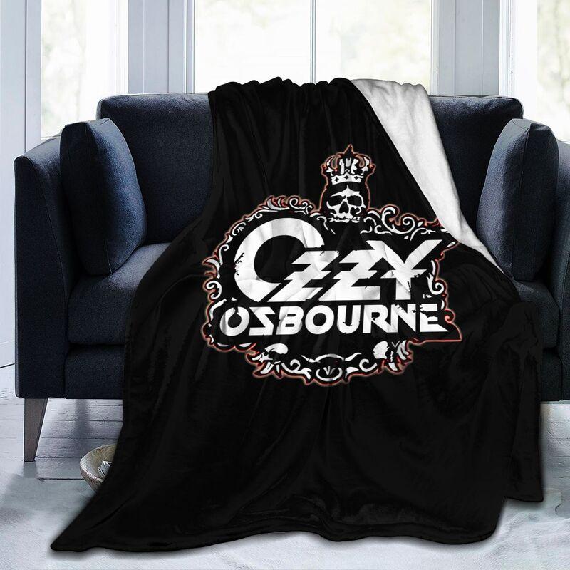 Ozzy Osbourne Flannel Fleece Blanket Travel Office Home Sofa Car Bedspread Lightweight Soft Warm Cozy Fuzzy Throw Blanket