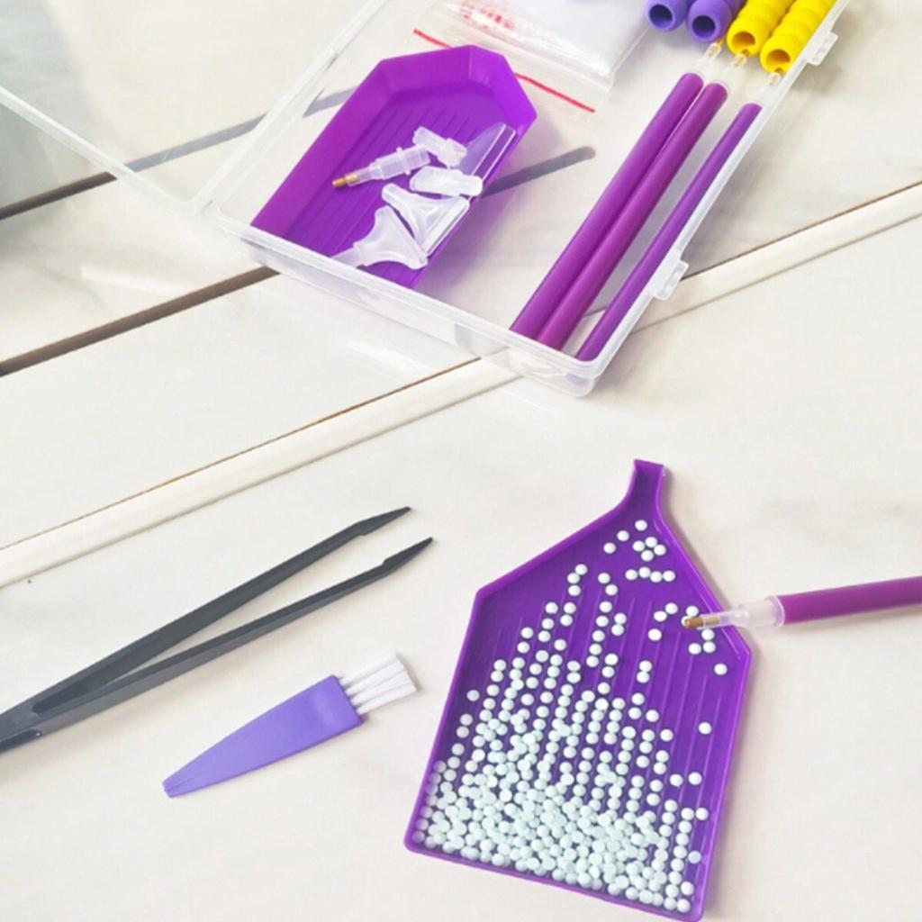 1 Set of 5D Diamond Painting Tools and Accessories with Multiple Color Options - DIY Crafts and Mosaic Art Supplies