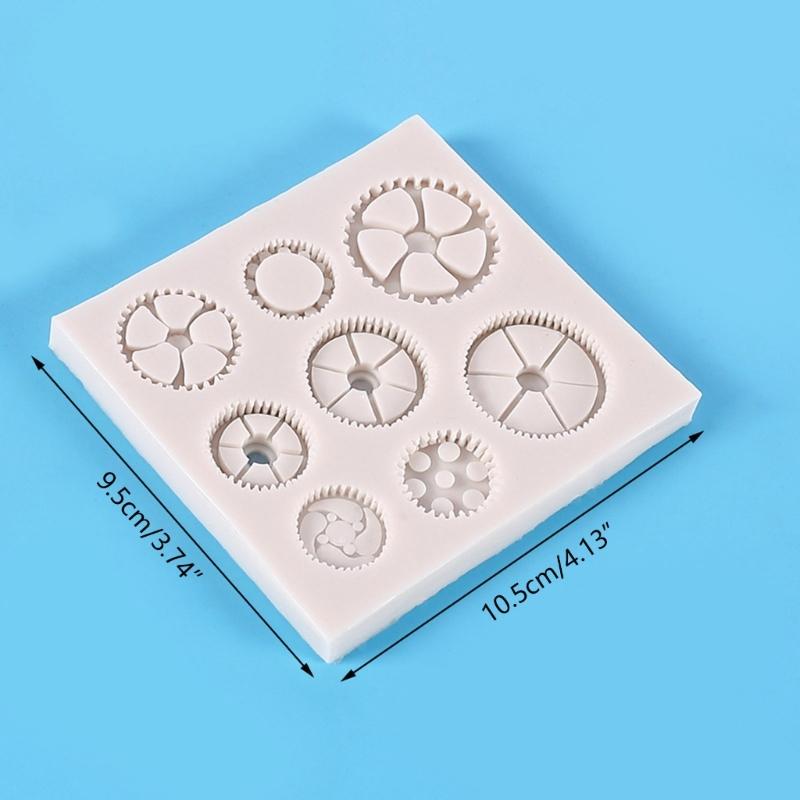 Chocolate Moulds Gears Shaped Baking Molds Fondant Moulds Cake Molds Silicone Material Perfect Gift for DIY Baking Lover