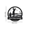 1pc Unique Personalized Customizable Metal Golf Wall Art - Rustic Farmhouse Decor for Porches, Patios, Gifts - Customizable with