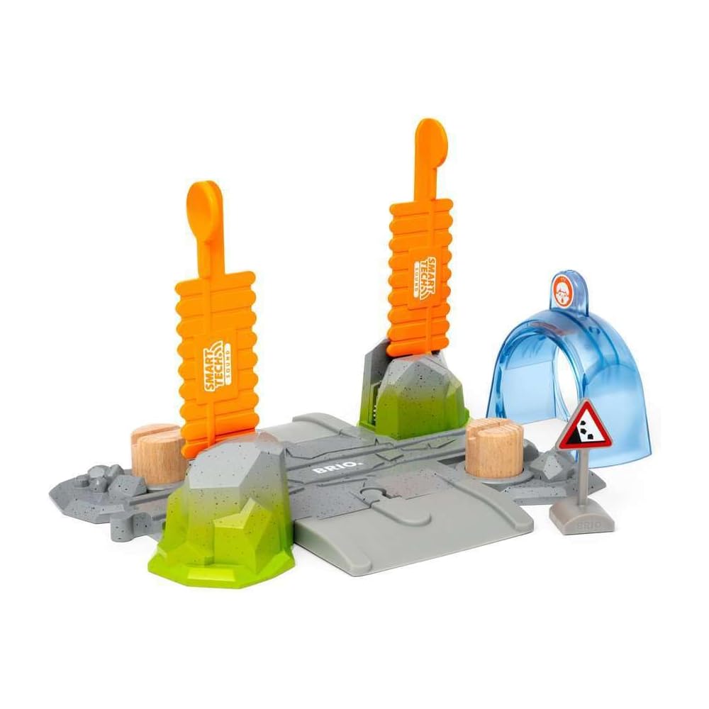 Brio World Smart Tech Sound Action Level Crossing Toy Train Set Educational Playset