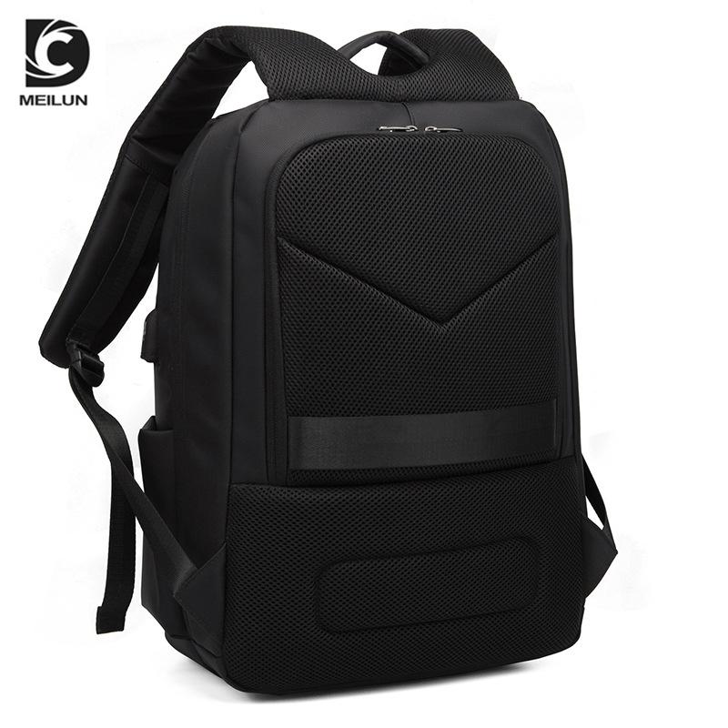 Verschleißfester Rucksack USB-Aufladung Große Kapazität Reisetasche Oxford-Gewebe Schultasche Diebstahlsicher Computertasche Rucksack Herren