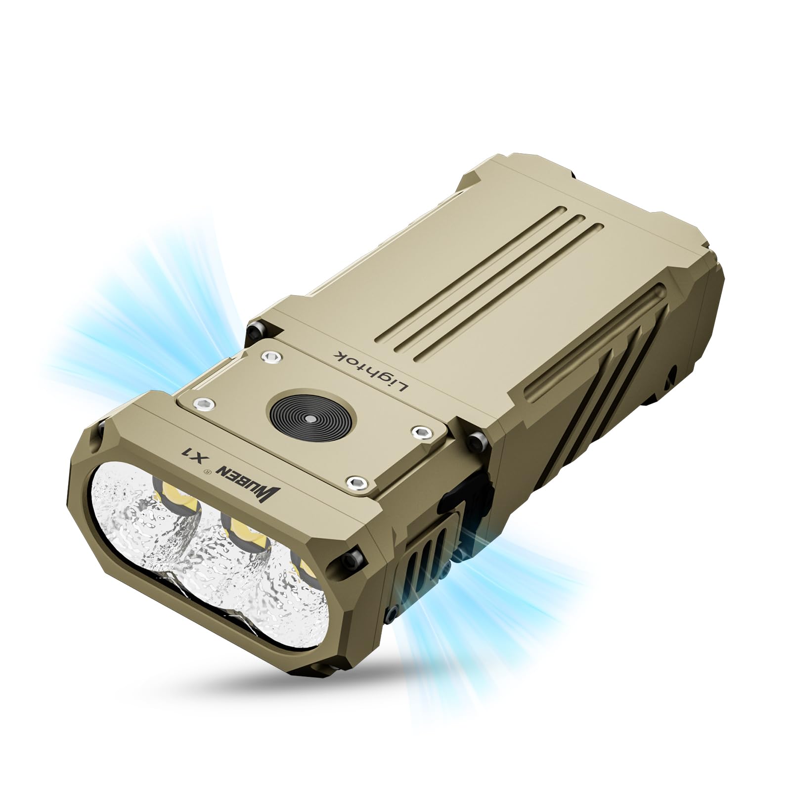 

WUBEN X1 12000 USB Мощный Перезаряжаемый 7 IP55 Тактический Фонарь для Наружного Использования, Катастроф, Ночного Освещения, Аварийного Освещения, Люмены, Type-C 27 Вт,