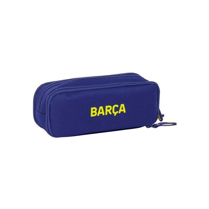 Trousse de crayons - FC BARCELONE - Modèle triple - Multicolore - Pour enfants - 21x8x8 cm