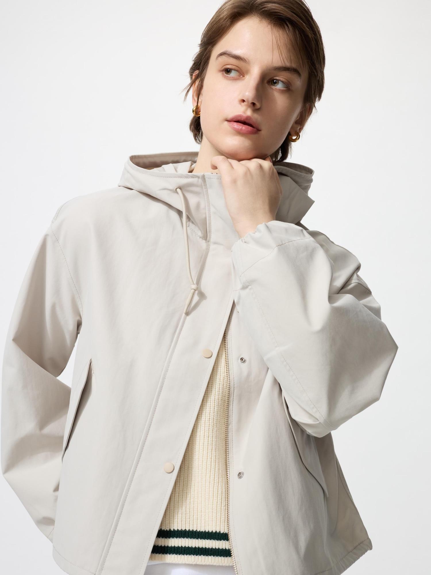 

Uniqlo Cotton Blend Short Parka 31 BEIGE/XL