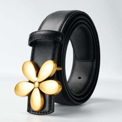 New Belt Women's Dress for Women with Smooth Buckle Belt Skirt Strap Decoration Versatile Women's Thin Belt