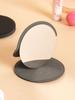 Black Cover Small Round Stand Mirror