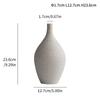 Simple Ceramic Vase Decoration Narrow Mouth Flower Pot Living Room Interior Office Desktop Gift