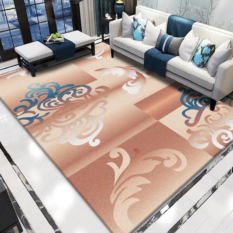 Nordic Abstract Floral 3D Home Large Carpet Living Room Carpet Modern Minimalist Bedroom Rug American Floor Mat