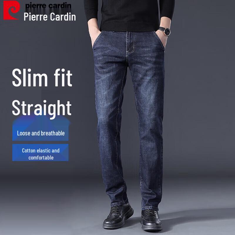 Pierre Cardin Herre Stretch Jeans med Rett Ben