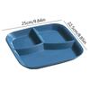 Food Fruit Salad Divided Plate Three-Grid Western Compartment Plate Diet Meal Plate Food Tray Kitchen Dinnerware